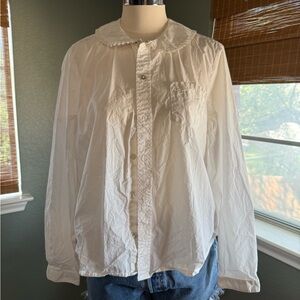 White Button-Up Blouse
